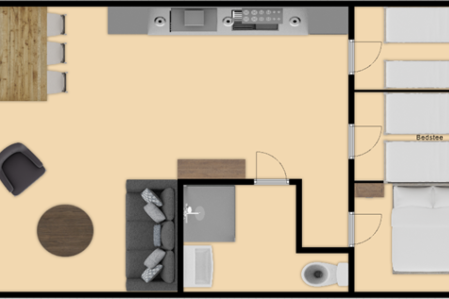Waterlodge Plattegrond